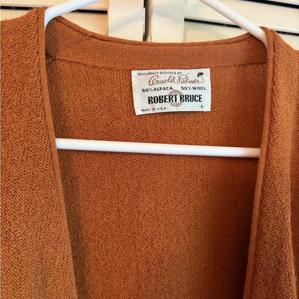 Vintage 1960's Arnold Palmer USA Alpaca
Wool Cardigan Sweater - Picture 3 of 7